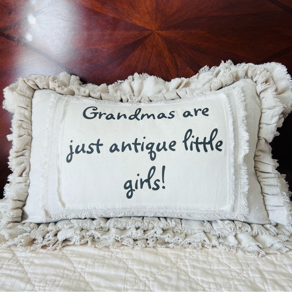 Funny Ruffled Throw Pillow 
24”x17” - Picture 3 of 8